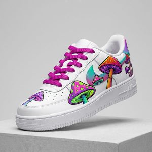 Custom Mushroom Nike Air Force 1 — Psychedelic Sneakers